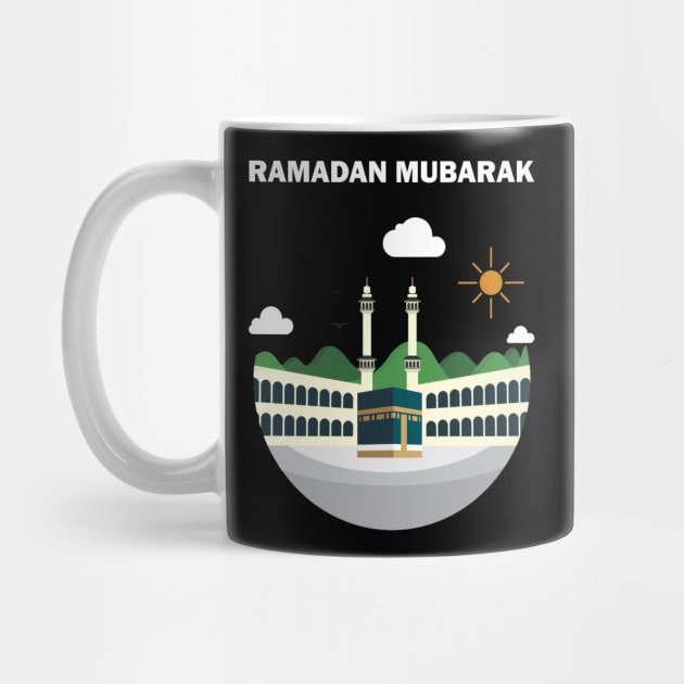 Ramadan Mubarak Ramadan Kareem The Great Mosque of Mecca al-Masjid al-Haram Gift by Amazing Arts